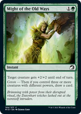 Might of the Old Ways (189) [Innistrad: Midnight Hunt]