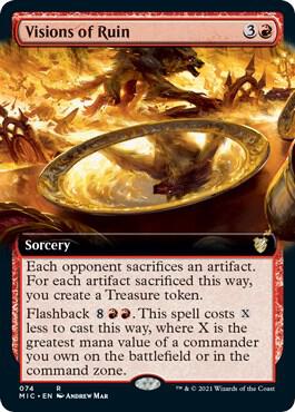 Visions of Ruin (Extended Art) (74) [Midnight Hunt Commander] [Extended Art]