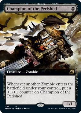 Champion of the Perished (Extended Art) (344) [Innistrad: Midnight Hunt] [Extended Art]
