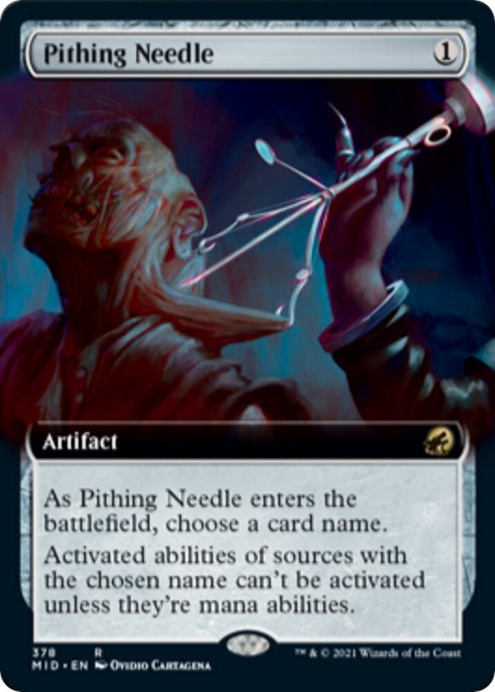 Pithing Needle (Extended Art) (378) [Innistrad: Midnight Hunt] [Extended Art]