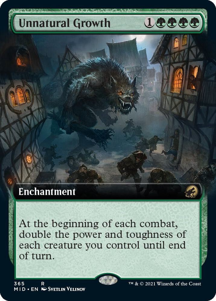Unnatural Growth (Extended Art) (365) [Innistrad: Midnight Hunt] [Extended Art]