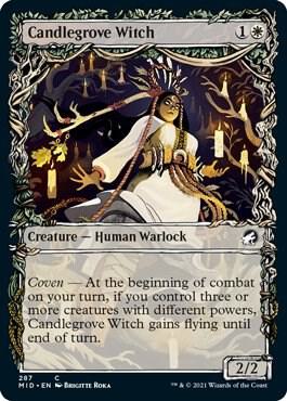 Candlegrove Witch (Showcase) (287) [Innistrad: Midnight Hunt] [Showcase]