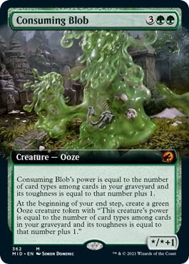 Consuming Blob (Extended Art) (362) [Innistrad: Midnight Hunt] [Extended Art]