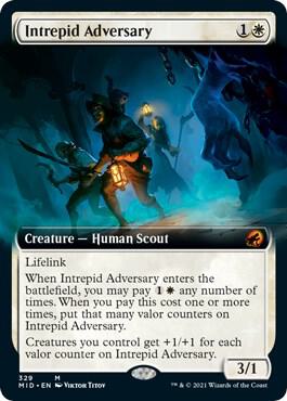 Intrepid Adversary (Extended Art) (329) [Innistrad: Midnight Hunt] [Extended Art]