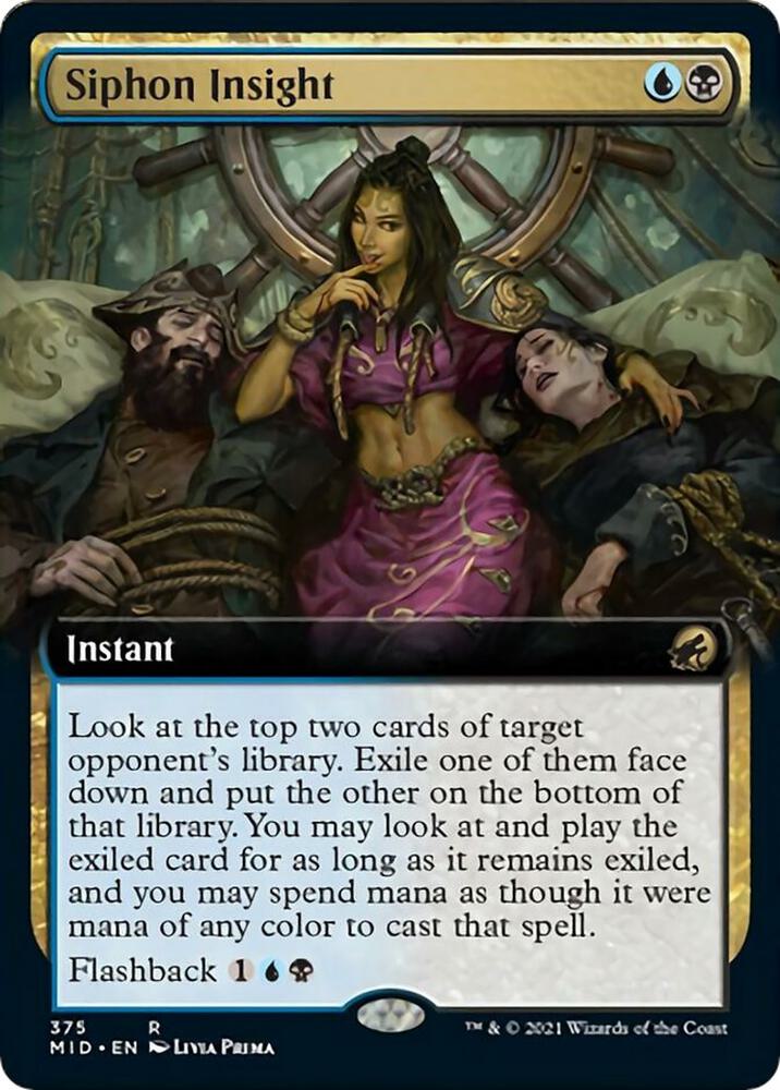Siphon Insight (Extended Art) (375) [Innistrad: Midnight Hunt] [Extended Art]