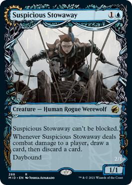 Suspicious Stowaway (Showcase) (288) [Innistrad: Midnight Hunt] [Showcase]