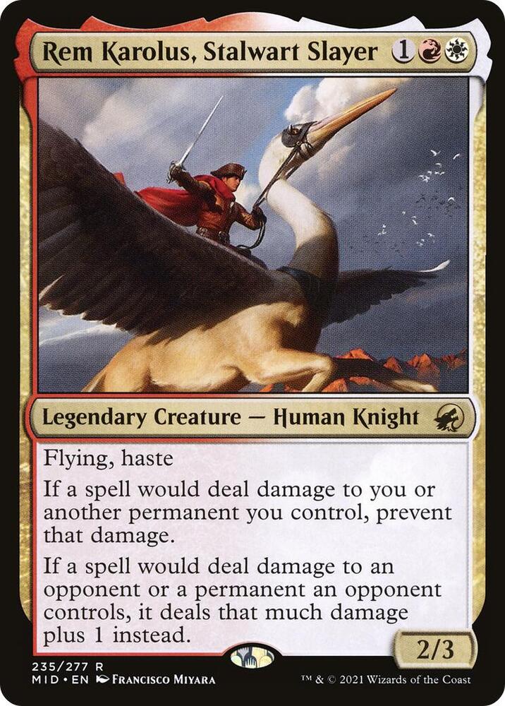 Rem Karolus, Stalwart Slayer (235) [Innistrad: Midnight Hunt]
