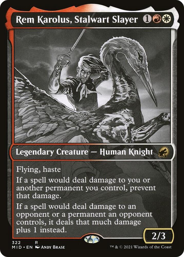 Rem Karolus, Stalwart Slayer (Showcase) (322) [Innistrad: Midnight Hunt] [Showcase]