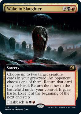 Wake to Slaughter (Extended Art) (376) [Innistrad: Midnight Hunt] [Extended Art]
