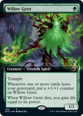 Willow Geist (Extended Art) (366) [Innistrad: Midnight Hunt] [Extended Art]