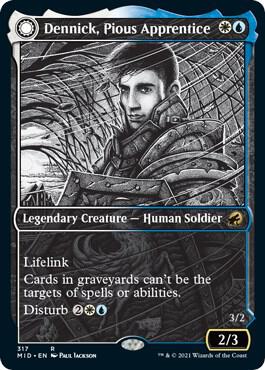 Dennick, Pious Apprentice (Showcase) (317) [Innistrad: Midnight Hunt] [Showcase]