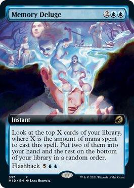 Memory Deluge (Extended Art) (337) [Innistrad: Midnight Hunt] [Extended Art]