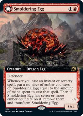 Smoldering Egg (Extended Art) (358) [Innistrad: Midnight Hunt] [Extended Art]