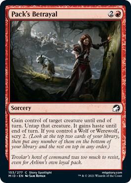 Pack's Betrayal (153) [Innistrad: Midnight Hunt]