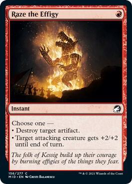 Raze the Effigy (156) [Innistrad: Midnight Hunt]