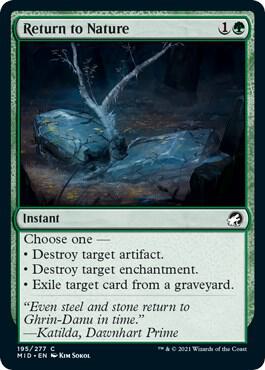 Return to Nature (195) [Innistrad: Midnight Hunt]