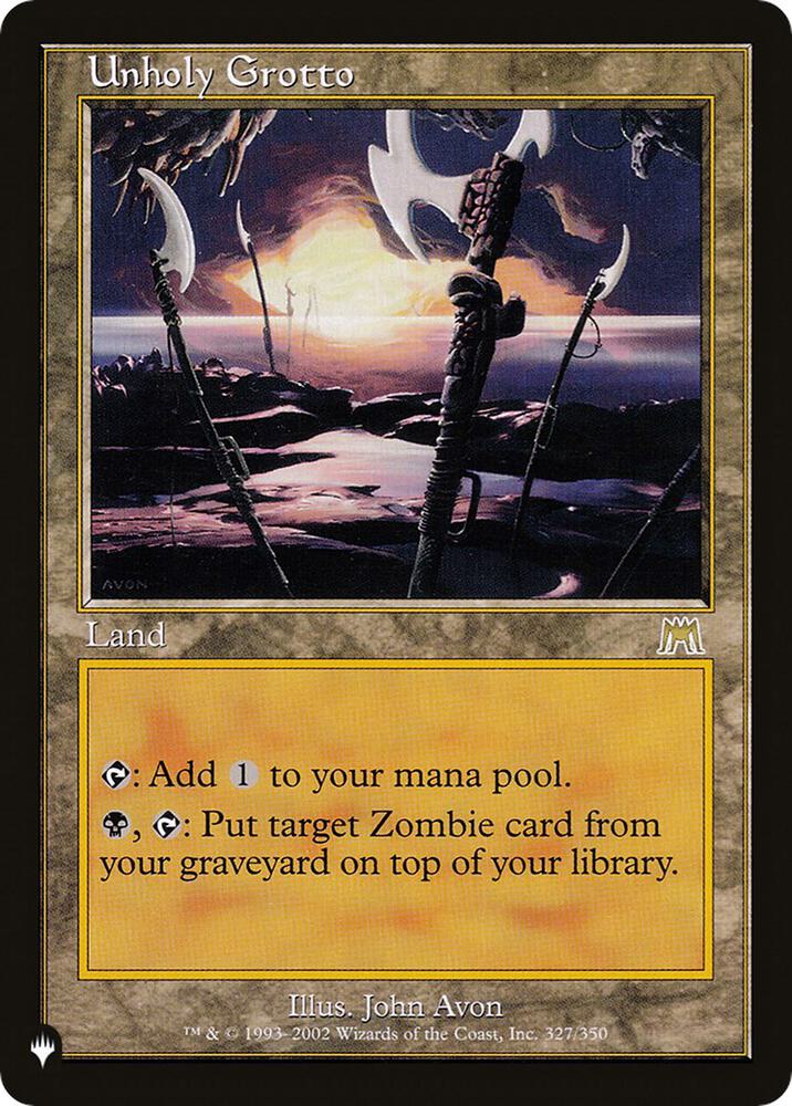 Unholy Grotto (327/350) [The List]