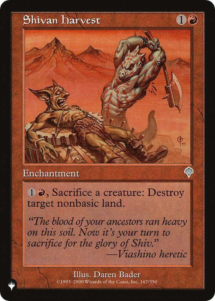 Shivan Harvest (167/350) [The List]