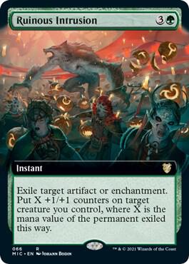 Ruinous Intrusion (Extended Art) (66) [Midnight Hunt Commander] [Extended Art]