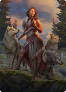 Arlinn, the Pack's Hope Art Card (01/81) [Innistrad: Midnight Hunt Art Series]