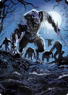 Tovolar, the Midnight Scourge Art Card (08/81) [Innistrad: Midnight Hunt Art Series]