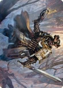 Brutal Cathar Art Card (13) [Innistrad: Midnight Hunt Art Series]