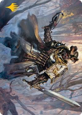 Brutal Cathar Art Card (Gold-Stamped Signature) (13) [Innistrad: Midnight Hunt Art Series]