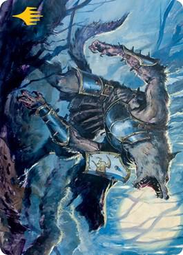 Moonrage Brute Art Card (Gold-Stamped Signature) (14) [Innistrad: Midnight Hunt Art Series]