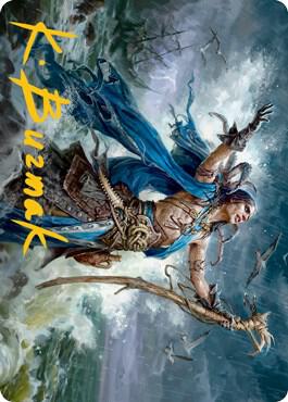 Lier, Disciple of the Drowned Art Card (Gold-Stamped Signature) (25) [Innistrad: Midnight Hunt Art Series]