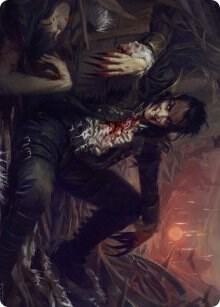 Arrogant Outlaw Art Card (33) [Innistrad: Midnight Hunt Art Series]