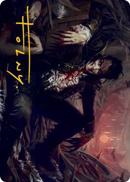 Arrogant Outlaw Art Card (Gold-Stamped Signature) (33) [Innistrad: Midnight Hunt Art Series]