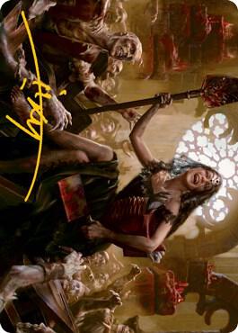 Gisa, Glorious Resurrector Art Card (Gold-Stamped Signature) (35) [Innistrad: Midnight Hunt Art Series]