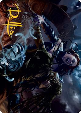 Olivia's Midnight Ambush Art Card (Gold-Stamped Signature) (39) [Innistrad: Midnight Hunt Art Series]
