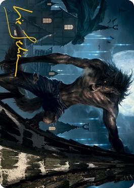 Stalking Predator Art Card (Gold-Stamped Signature) (40) [Innistrad: Midnight Hunt Art Series]