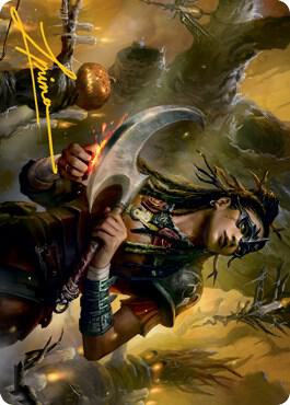 Harvesttide Sentry Art Card (Gold-Stamped Signature) (47) [Innistrad: Midnight Hunt Art Series]