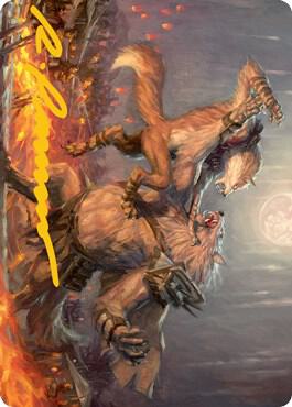 Duel for Dominance Art Card (Gold-Stamped Signature) (51) [Innistrad: Midnight Hunt Art Series]