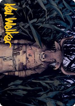 Fleshtaker Art Card (Gold-Stamped Signature) (61) [Innistrad: Midnight Hunt Art Series]