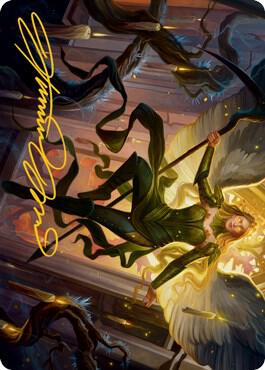 Sigarda, Champion of Light Art Card (Gold-Stamped Signature) (68) [Innistrad: Midnight Hunt Art Series]