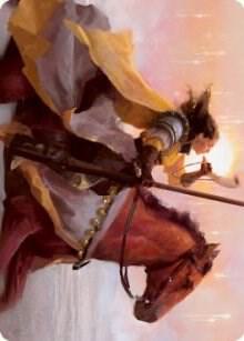 Sunrise Cavalier Art Card (69) [Innistrad: Midnight Hunt Art Series]