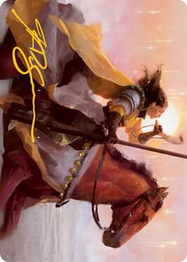 Sunrise Cavalier Art Card (Gold-Stamped Signature) (69) [Innistrad: Midnight Hunt Art Series]