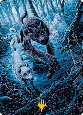 Untamed Pup Art Card (Gold-Stamped Signature) (77) [Innistrad: Midnight Hunt Art Series]