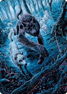 Untamed Pup Art Card (77) [Innistrad: Midnight Hunt Art Series]