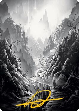Mountain Art Card (Gold-Stamped Signature) (79) [Innistrad: Midnight Hunt Art Series]