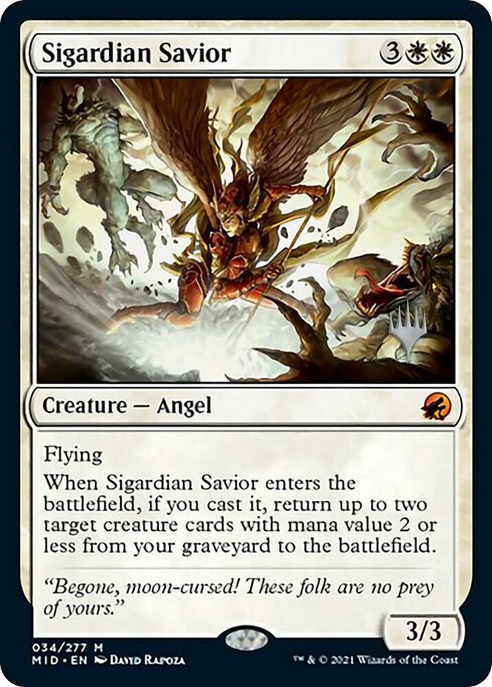 Sigardian Savior (34) [Innistrad: Midnight Hunt Promos]