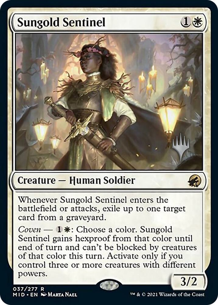 Sungold Sentinel (37) [Innistrad: Midnight Hunt Promos]