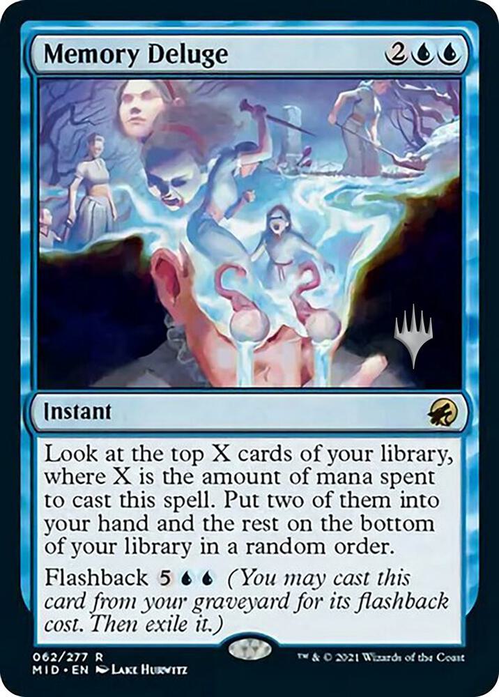 Memory Deluge (62) [Innistrad: Midnight Hunt Promos]