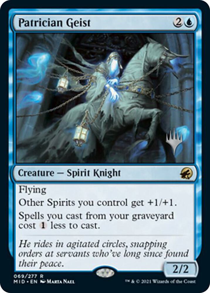 Patrician Geist (69) [Innistrad: Midnight Hunt Promos]
