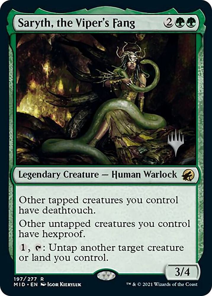 Saryth, the Viper's Fang (197) [Innistrad: Midnight Hunt Promos]