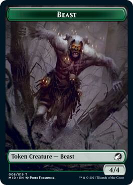 Beast Token (8) [Innistrad: Midnight Hunt]