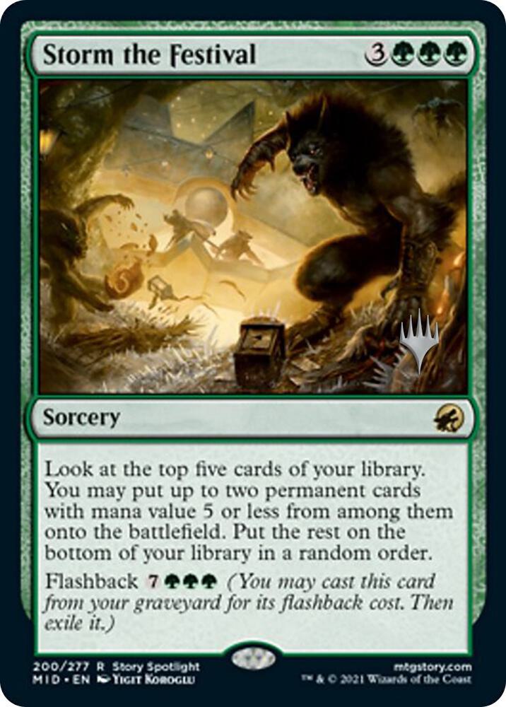 Storm the Festival (200) [Innistrad: Midnight Hunt Promos]